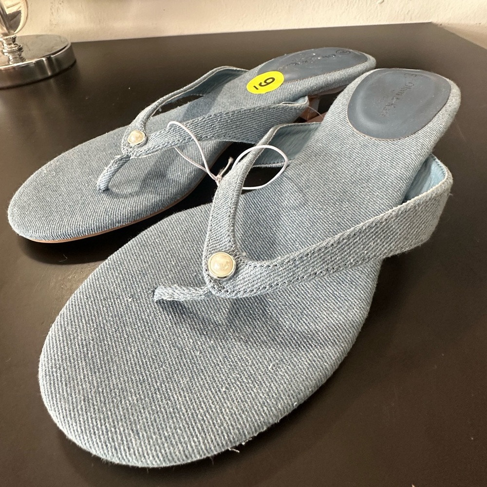 🆕Olivia & Kate Denim Kitten Heels